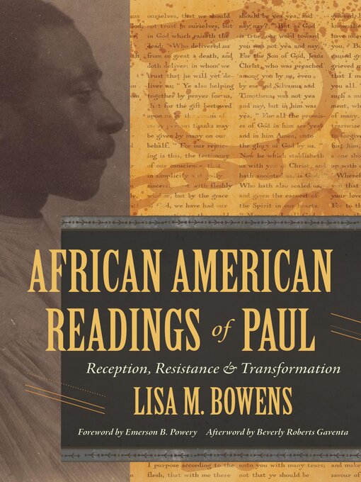 Cover image for African American Readings of Paul